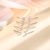 Four - Prong Zircon Stud Earrings
