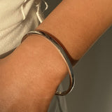 Polished Stainless Steel Clasp Bangle