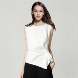 White Short Chiffon T-shirt