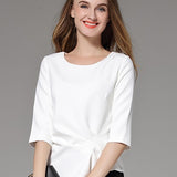 White Short Chiffon T-shirt