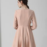 A-line Dusty Pink Short Dress