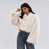 Faux Mink Fur Coat
