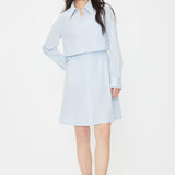 Collar Short Skirt Shirt Dress Set