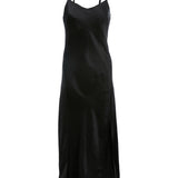 V-Neck Silky Dress