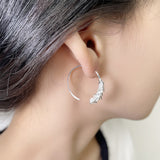 Wheat Ear Hoop Earrings