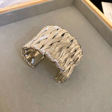 Twisted Cuff Bracelet (Gold & Silver)