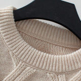Textured Diamond Knit Sweater