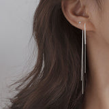 Sparkling Diamond Tassel Ear Threads