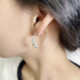 Wheat Ear Hoop Earrings