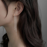 Sparkling Diamond Tassel Ear Threads