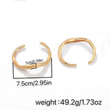 Ins - Style Irregular Folded Open Cuff Bangle