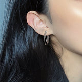 Twisted Double - Layer Hoop Earrings