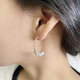 Wheat Ear Hoop Earrings