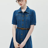 Collar Breasted Denim Dress