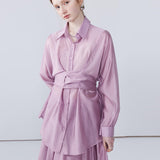 Solid Color Skirt Set