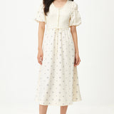 A-line Bubble Sleeve Dress