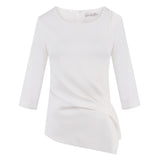 White Short Chiffon T-shirt