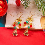Christmas Beaded Bow Drop Earrings (Multi - Styles)