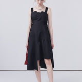 High Waisted A-Line Sleeveless Dress