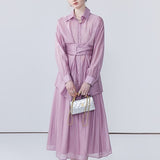 Solid Color Skirt Set