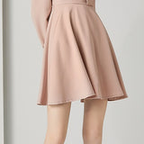 A-line Dusty Pink Short Dress