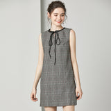 Vintage Plaid Woolen Dress