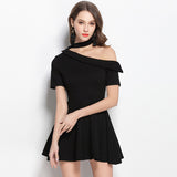 Off Shoulder Short Sleeved Dress