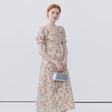 Lace Up Waist Cinching Dress