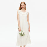 Off Shoulder Sleeveless A-line Dress