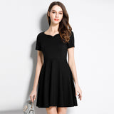 Peach Collar A-line dress