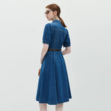 Collar Breasted Denim Dress
