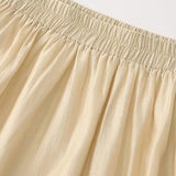 Solid Color Skirt Set