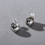 Minimalist Oval Ball S925 Stud Earrings