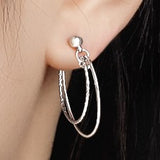 Twisted Double - Layer Hoop Earrings