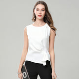 White Short Chiffon T-shirt