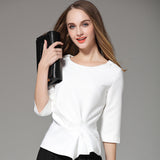 White Short Chiffon T-shirt