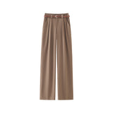 Pleated suit pants