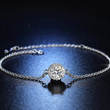 Minimalist Halo Simulated Moissanite Women's Bracelet