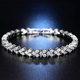 Dense-Set Simulated Moissanite Women's Bracelet