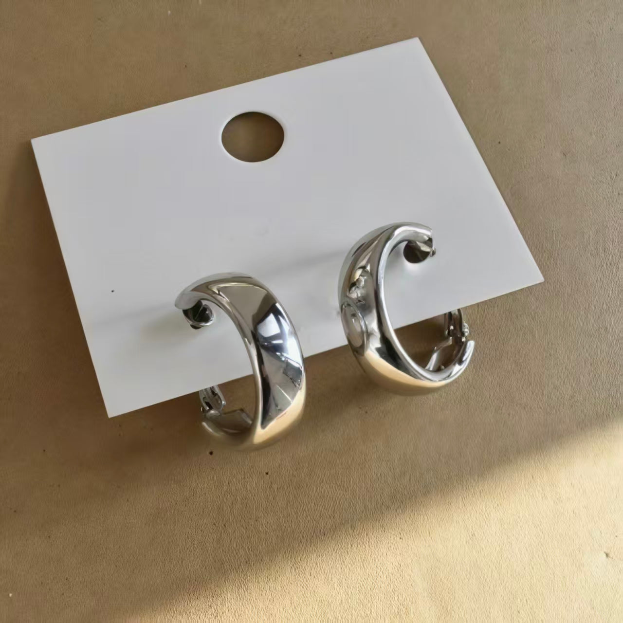 Twisted Hoop Earrings (Gold & Silver, Silver Needles)