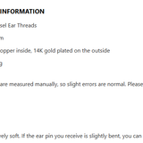 Gold & Silver Long Tassel Ear Threads