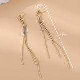 Sparkling Diamond Tassel Ear Threads