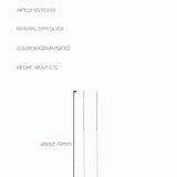 999 Silver Hollow Water Drop Ear Threads