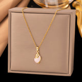 Titanium Steel Conch Pendant Necklace