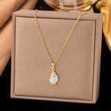 Titanium Steel Conch Pendant Necklace