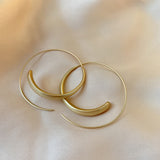 Dual-Style Hoop Earrings (Gold & Silver, Silver Needles)