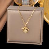 Titanium Steel Celestial Charm Necklace