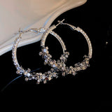 Silver Statement Hoop Earrings (2 Styles, Silver Needles