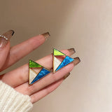 Geometric Statement Earrings (3 Styles, Silver Needles)