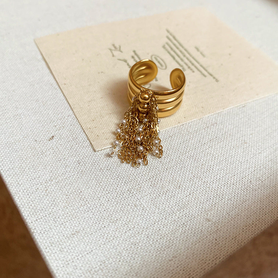 Product Gold Plated Statement Open Rings (3 Styles, Stainless Steel)